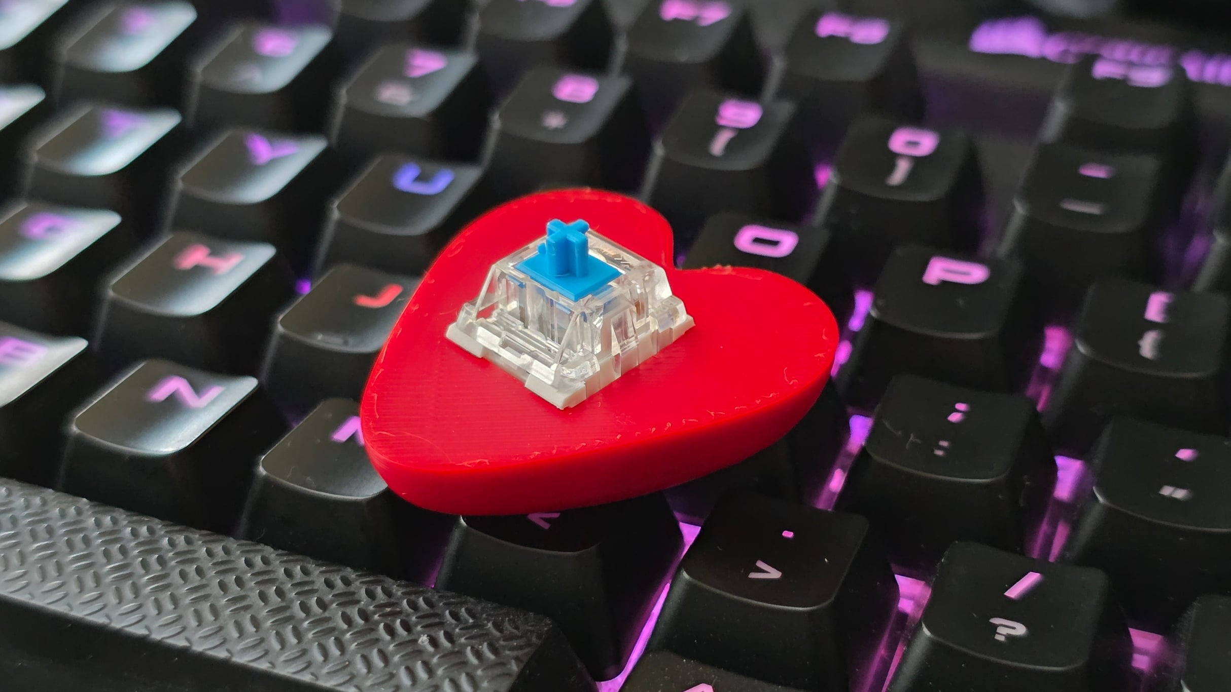 Cute Heart Clicker - Cherry MX Clicker 3d model