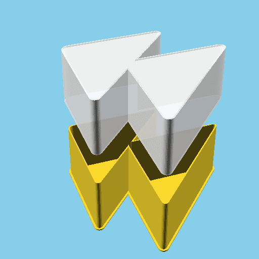 Media Icon : Rewind, nestable box (v1) 3d model