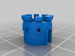 Troke Game Pieces and Board 3D Print and Play 3d model