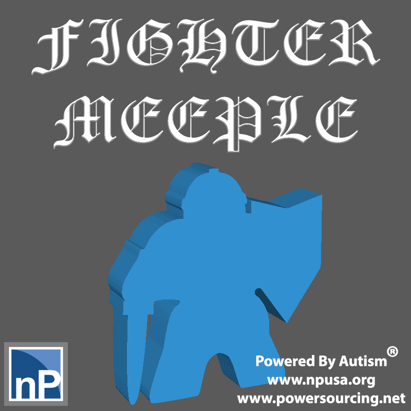 Fighter Meeple 3d model