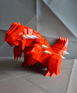 Groudon Low Poly Pokemon 3d model