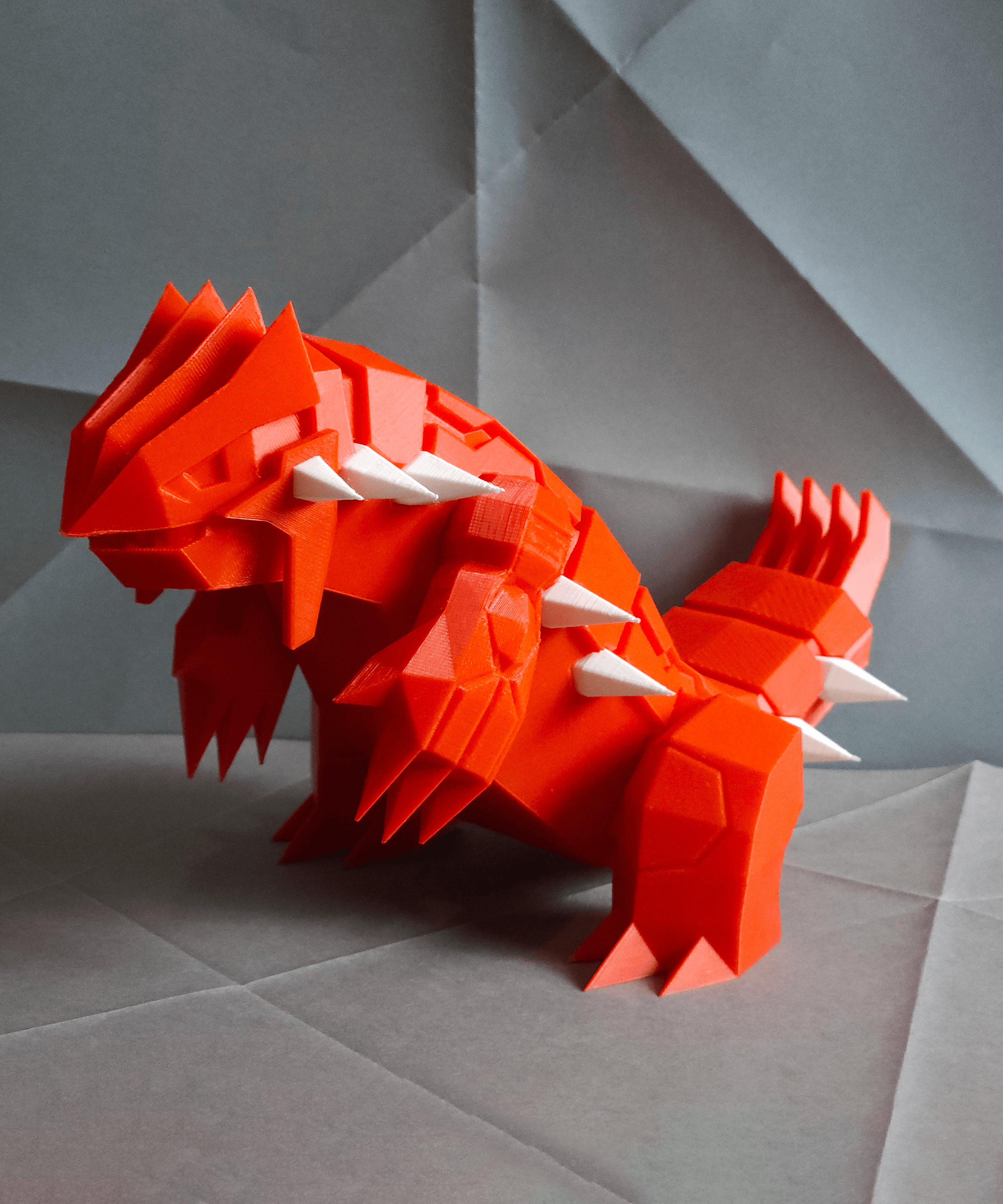 Groudon Low Poly Pokemon 3d model