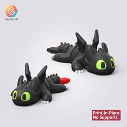 Flexi Black Dragon 3d model
