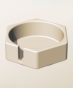 CH96-35-S Slotted container modular stackable module bin box 3d model