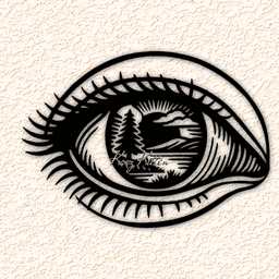 eyeball scenery WALL ART HOME DECOR 3d model