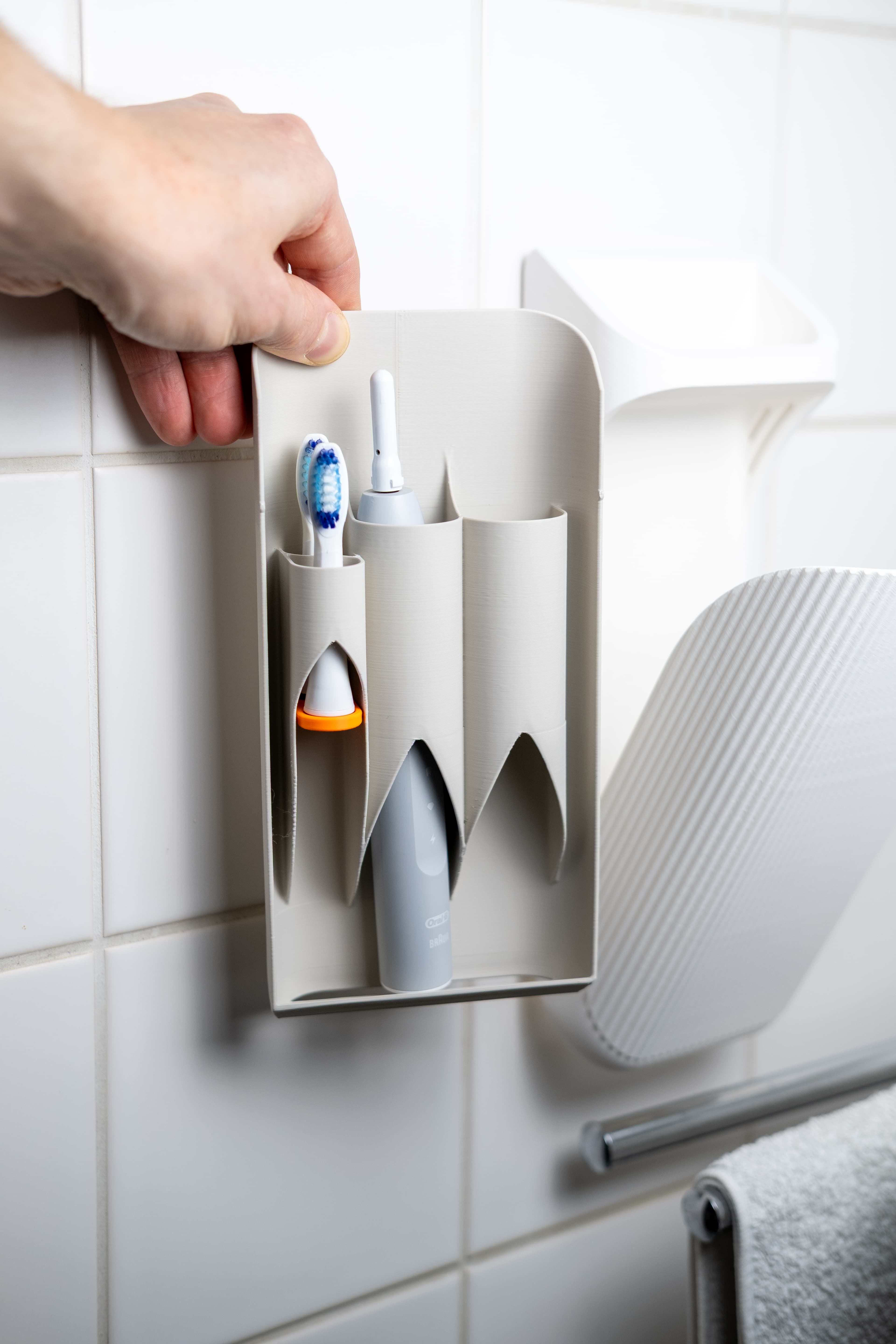 Insert - 2 electric toothbrushes (for TVB) 3d model