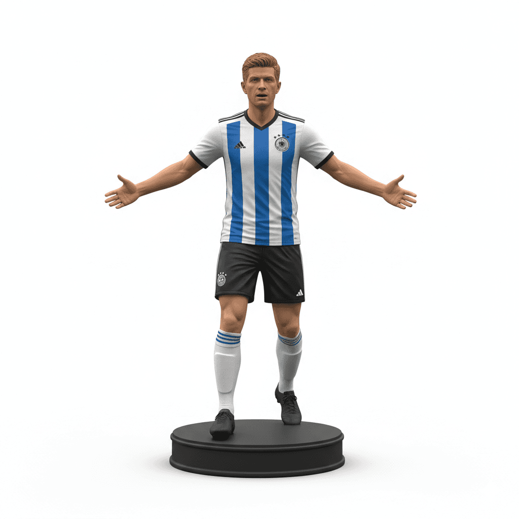 Football Player : Thomas Muller Football Soccer Forward 3d model