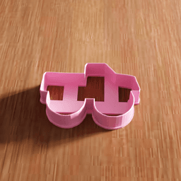 Pickup Truck Cookie Cutter Stamp Utensil 3d model