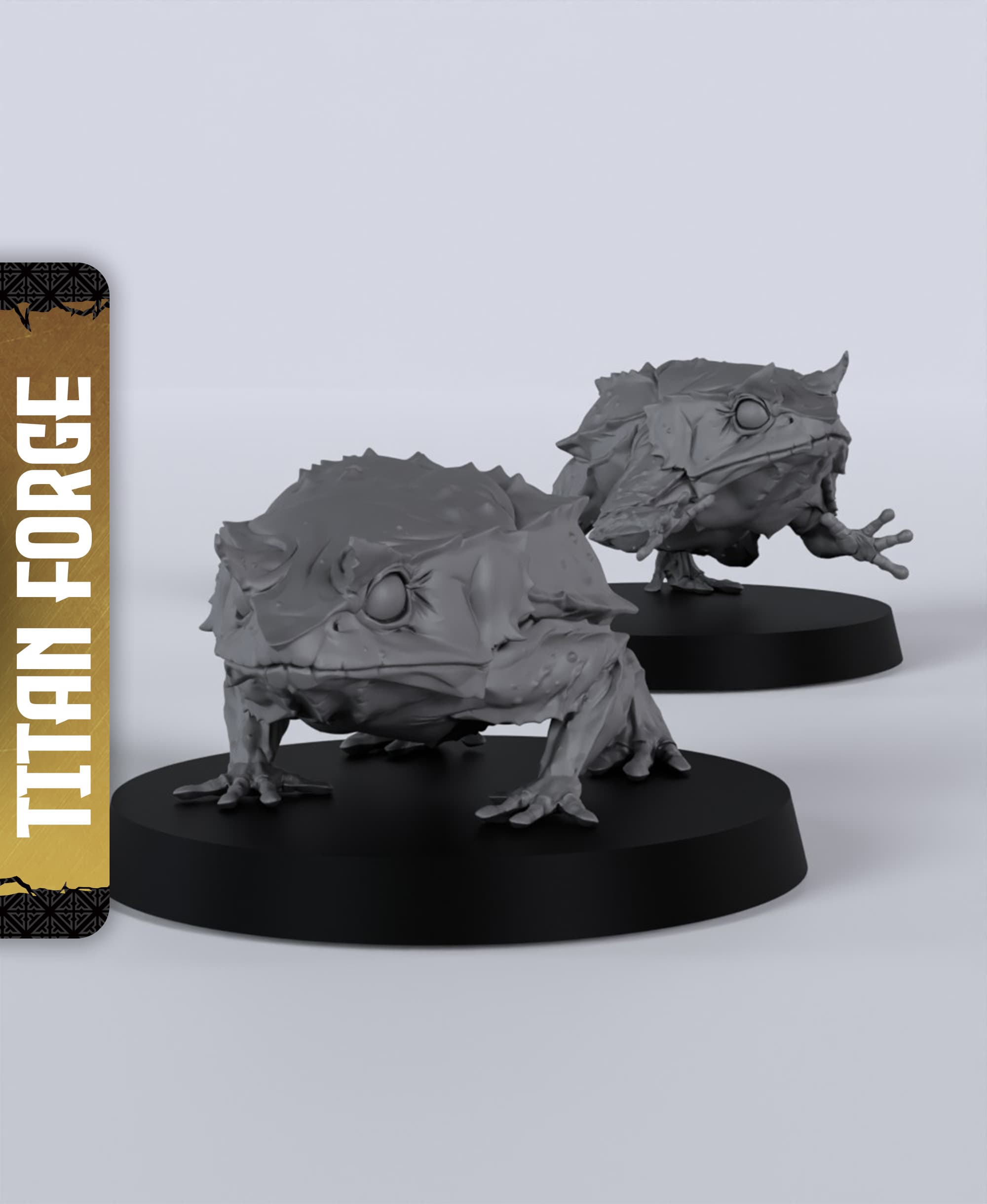 Big Frogs - With Free Dragon - 5e DnD Inspired for RPG and Wargamers 3d model