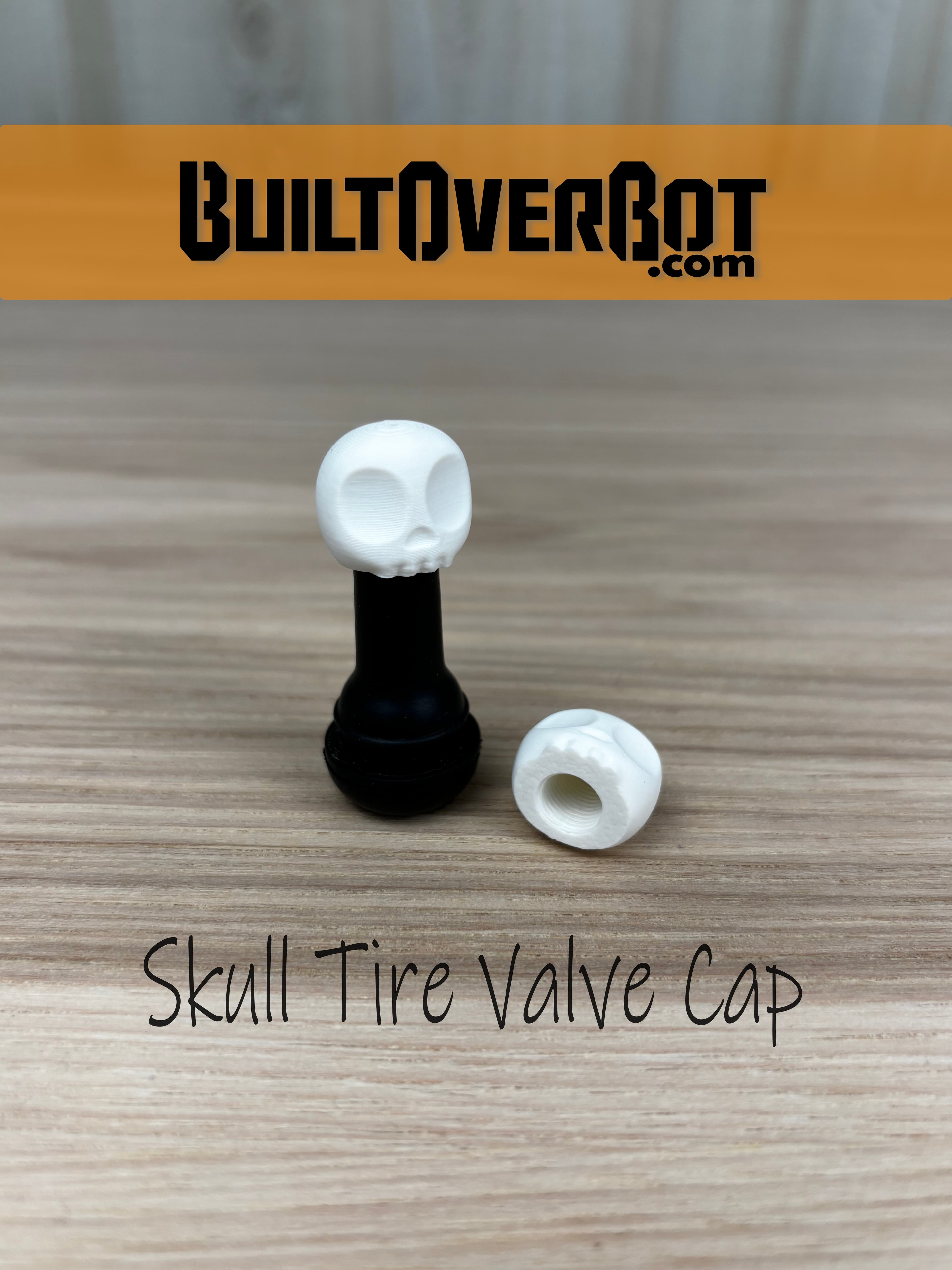 Skull Tire Valve Cap 3d model