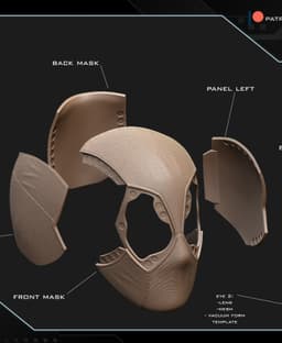 Deadpool helmet 3d model