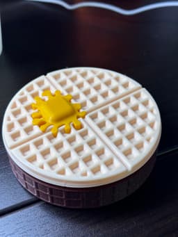Waffle Box - With REAL butter 3d model