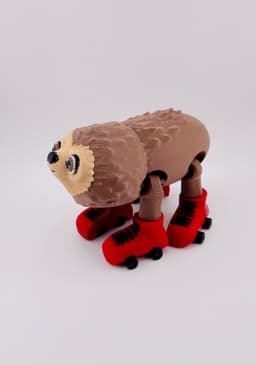 Sloth Roller Skate Flexi 3d model