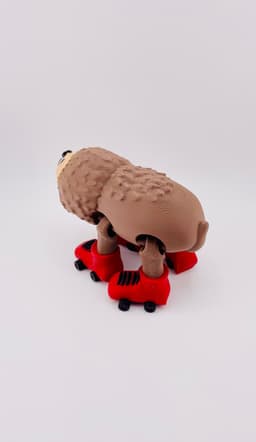 Sloth Roller Skate Flexi 3d model