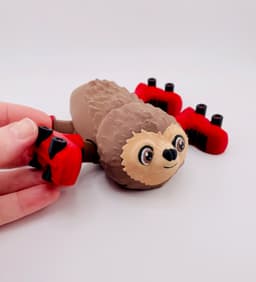 Sloth Roller Skate Flexi 3d model