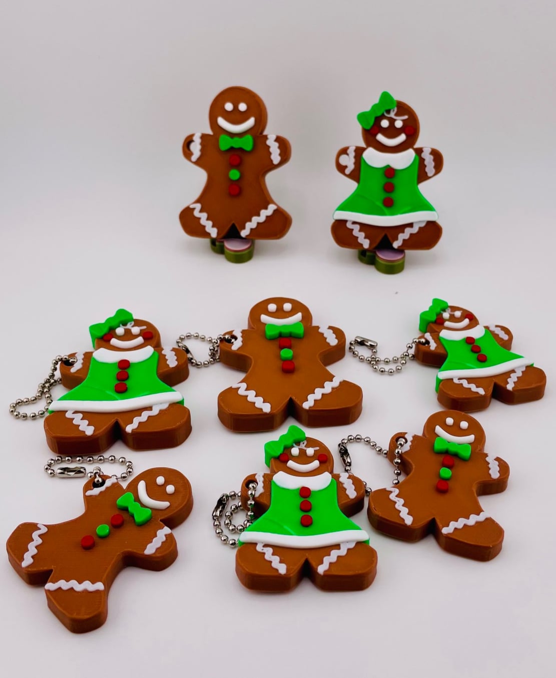 Gingerbread People Set 3d model
