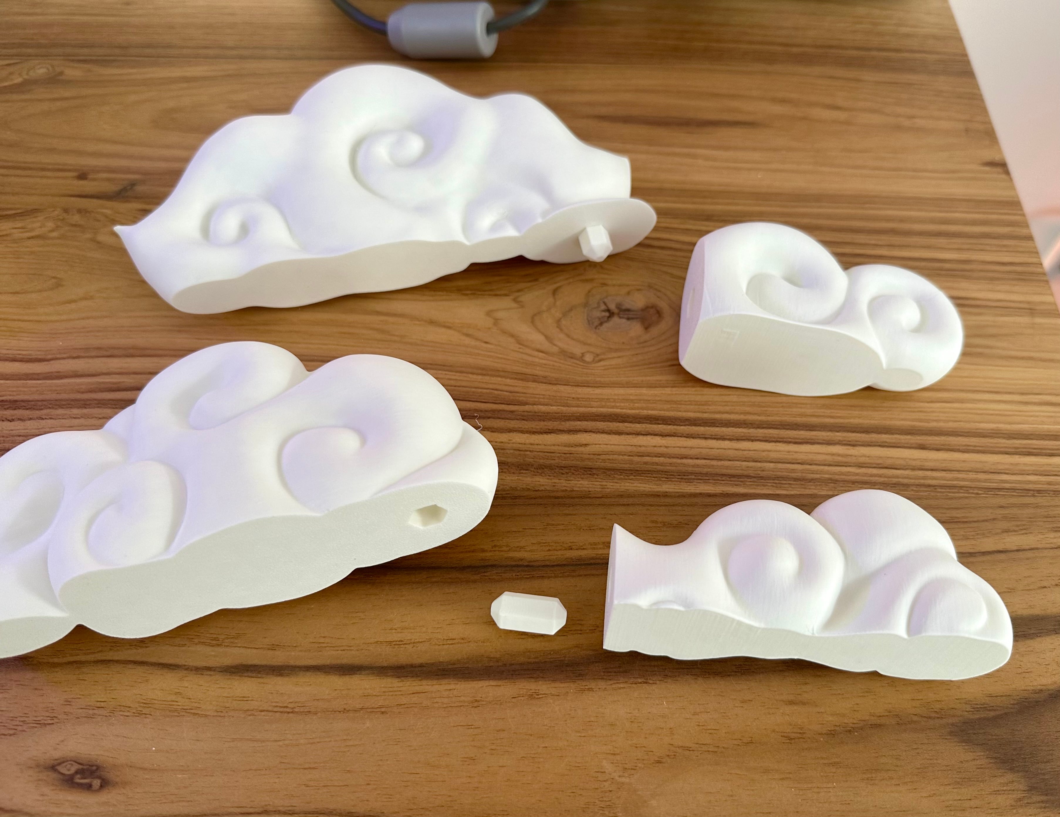 Cloud Corner Decor 3d model