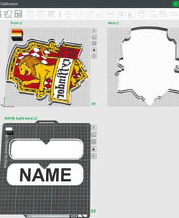 Gryffindor Crest Sign – LED Strip Compatible 3d model