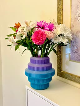 Retro Vase Drum Style 3d model
