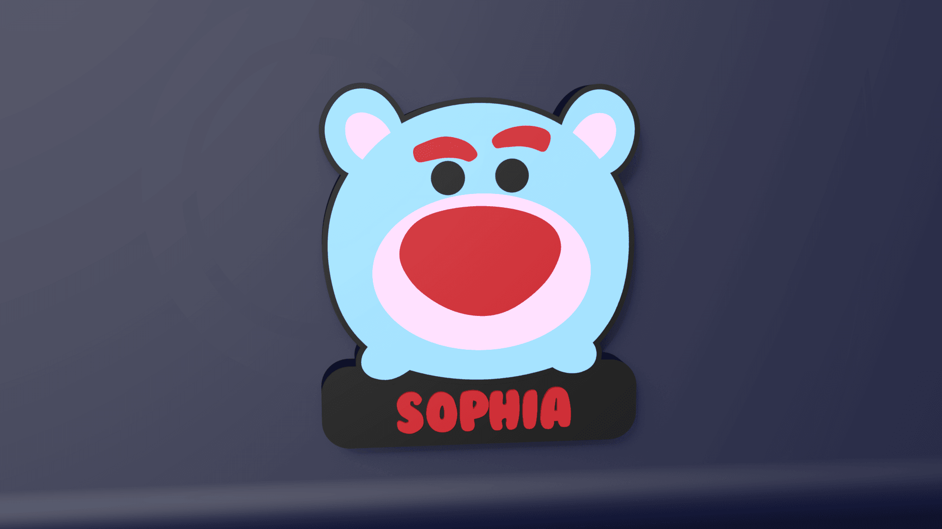 Lotso Bear - LED Strip compatible 3d model