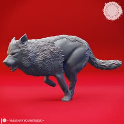 Wolf Pack - Tabletop Miniatures (Pre-Supported) 3d model