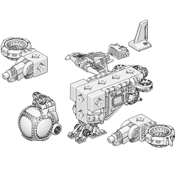 PrintABlok Carrier Spaceship Construction Toy 3d model