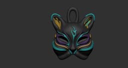 Cat Key Chain 3d model