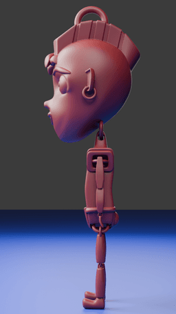 Punky cabezon articulado.stl 3d model