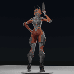 Bunny Space Warrior v2 3d model