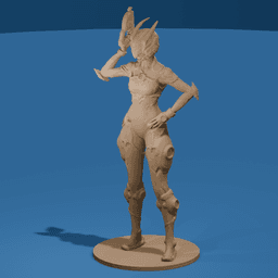 Bunny Space Warrior v2 3d model