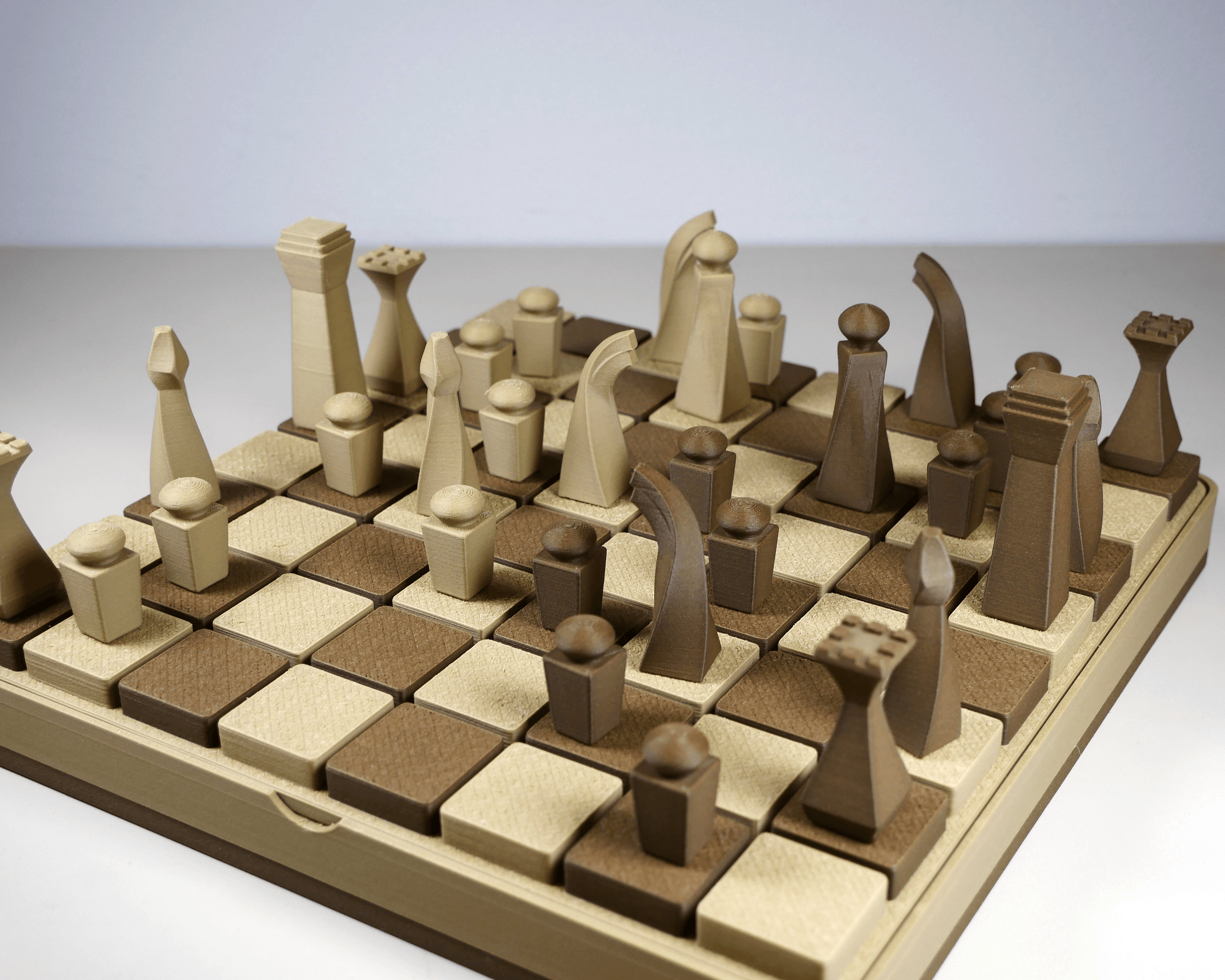 Forma Chess Set with Box 3d model