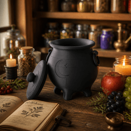 Moon Cauldron Jar - Witchy Storage Container 3d model