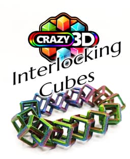 Crazy Interlocking Cubes Fidget - 4 Sizes 3d model