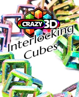 Crazy Interlocking Cubes Fidget - 4 Sizes 3d model