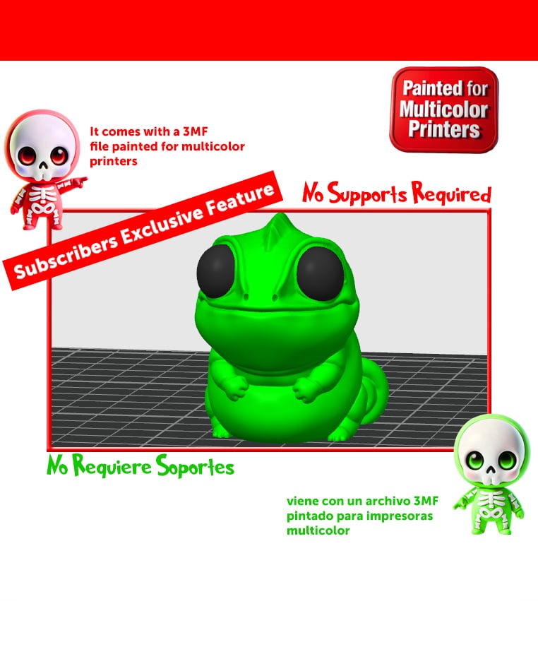Baby Chameleon 3d model
