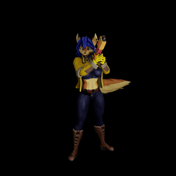 Furry Fox Undercover Operative v2 3d model