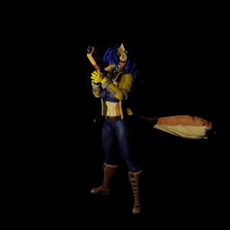 Furry Fox Undercover Operative v2 3d model