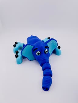 Elephant Roller Skate Flexi 3d model