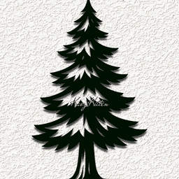 forest pine tree wall art home decor 3d model