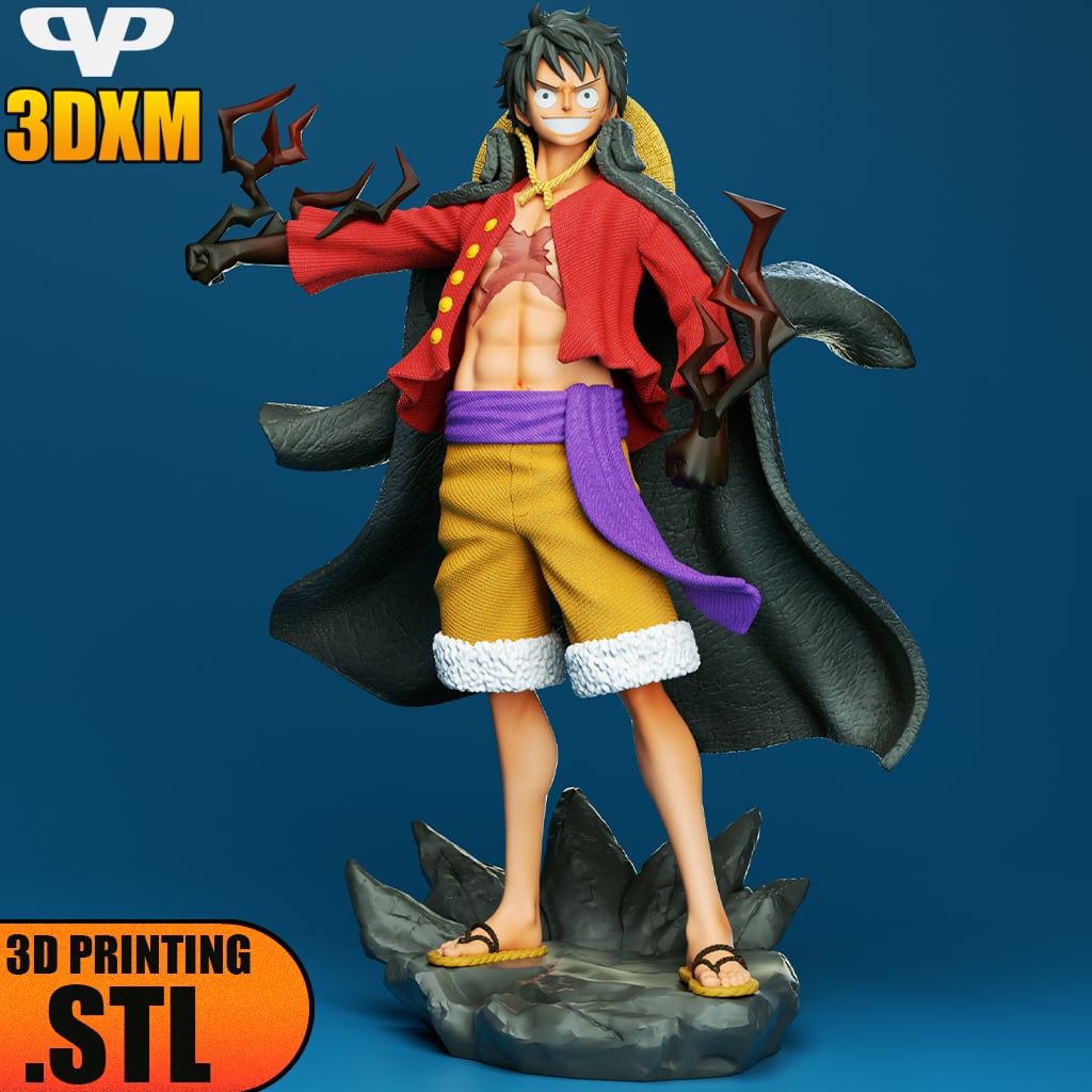 Monkey D. Luffy STL for 3D Printing ChibiSTL 3DXM 3d model
