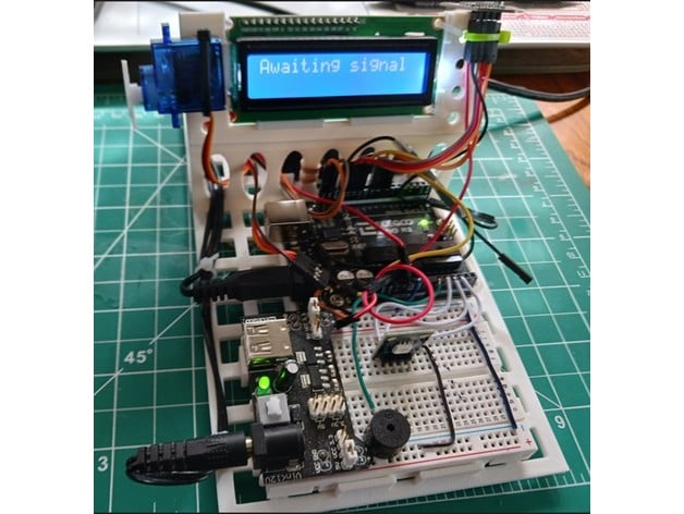 RF24 Remote With TFT LCD Touchscreen 3d model