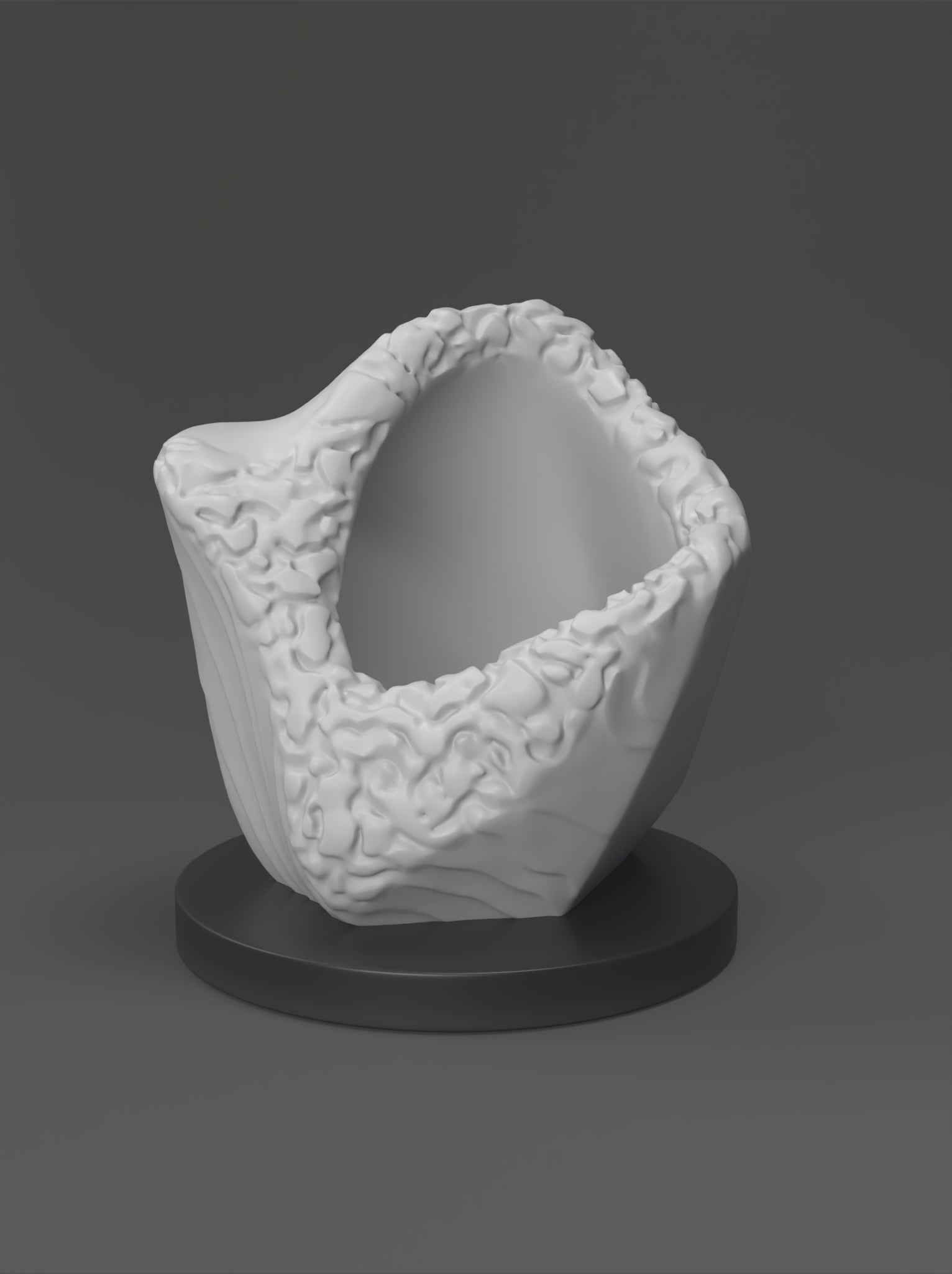 Deformed Rocky Planter Texturized 3d model