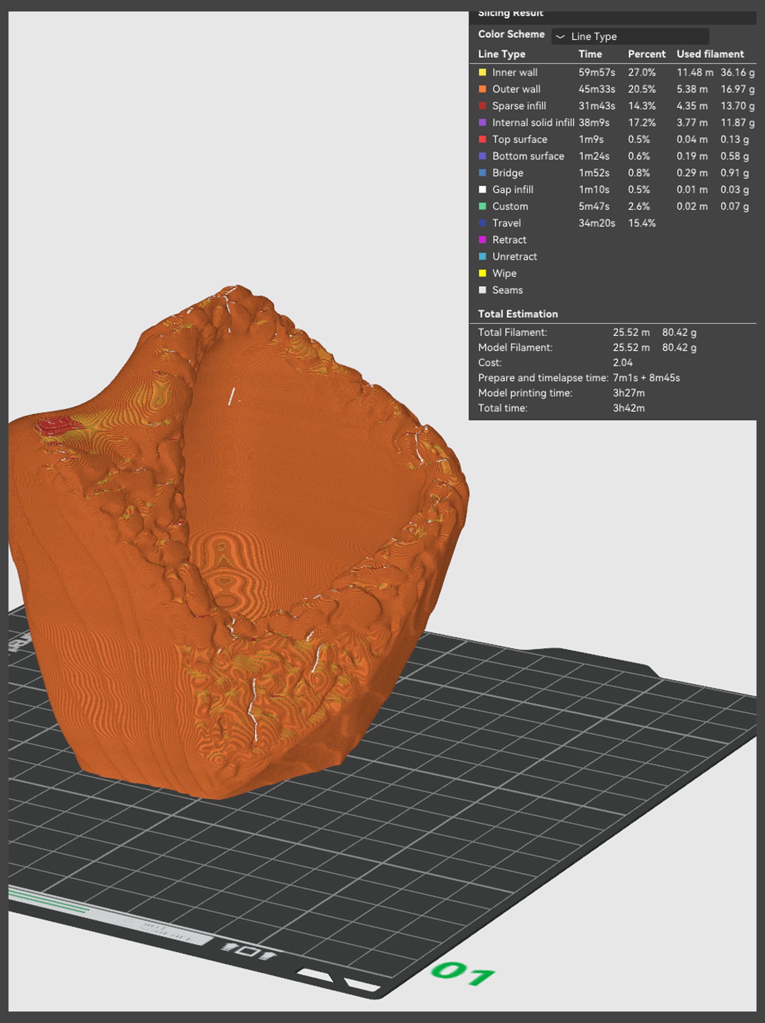 Deformed Rocky Planter Texturized 3d model