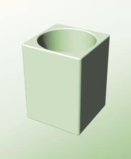 CS128-190 Modular component container for modern decor 3d printing 3d model