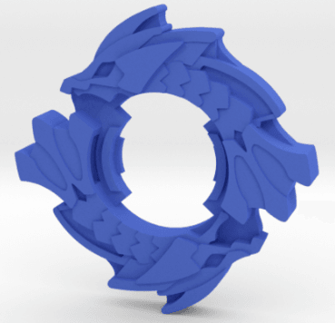 BEYBLADE POSEIDON | COMPLETE | PLASTIC GEN SERIES 3d model