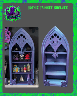 Gothic Trinket Shelves 3d model