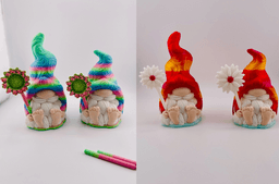 Flower Holding Gnome 3d model