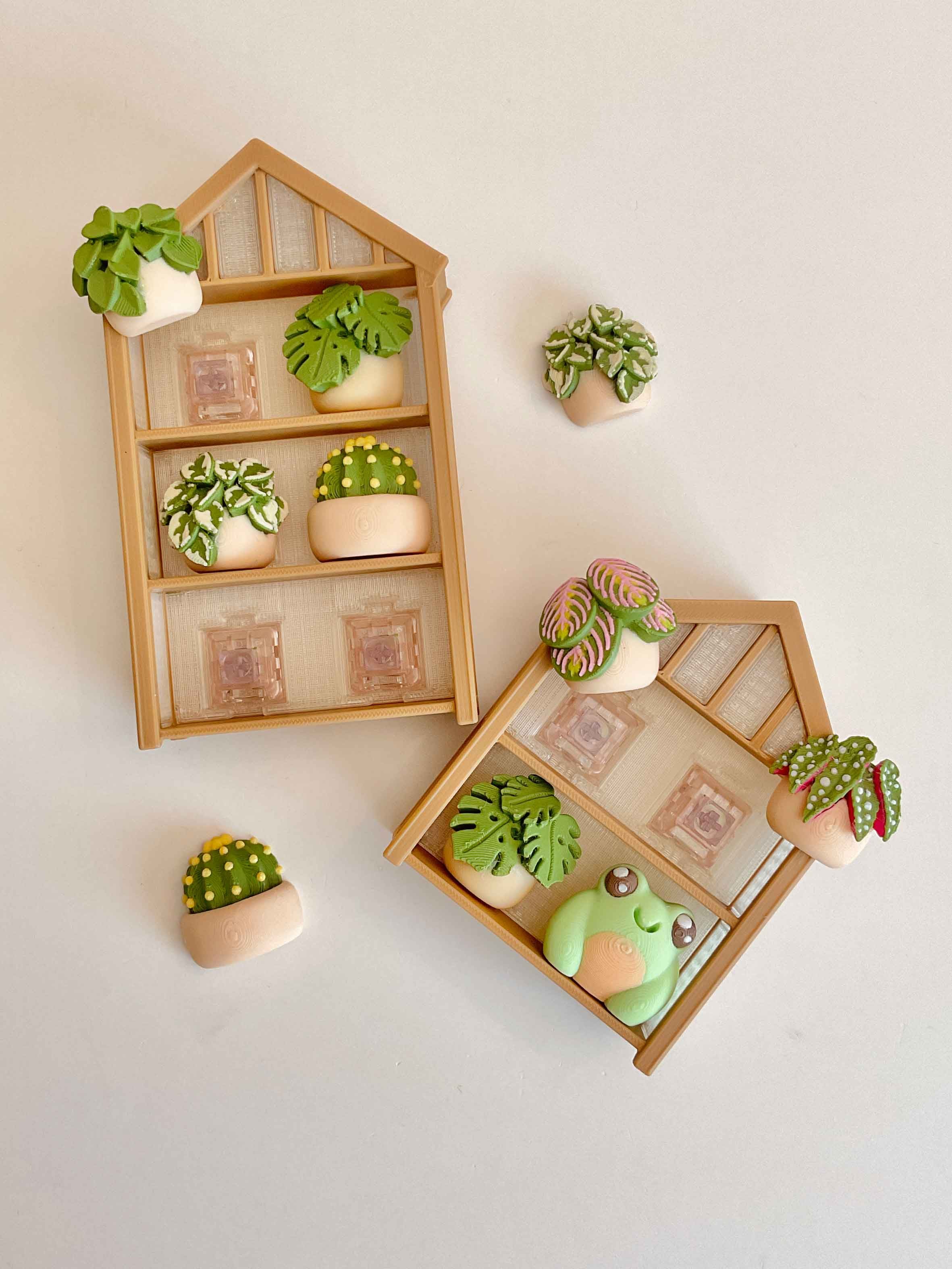 Greenhouse Multi Clicker Keychain Fidget Toy Bundle 3d model
