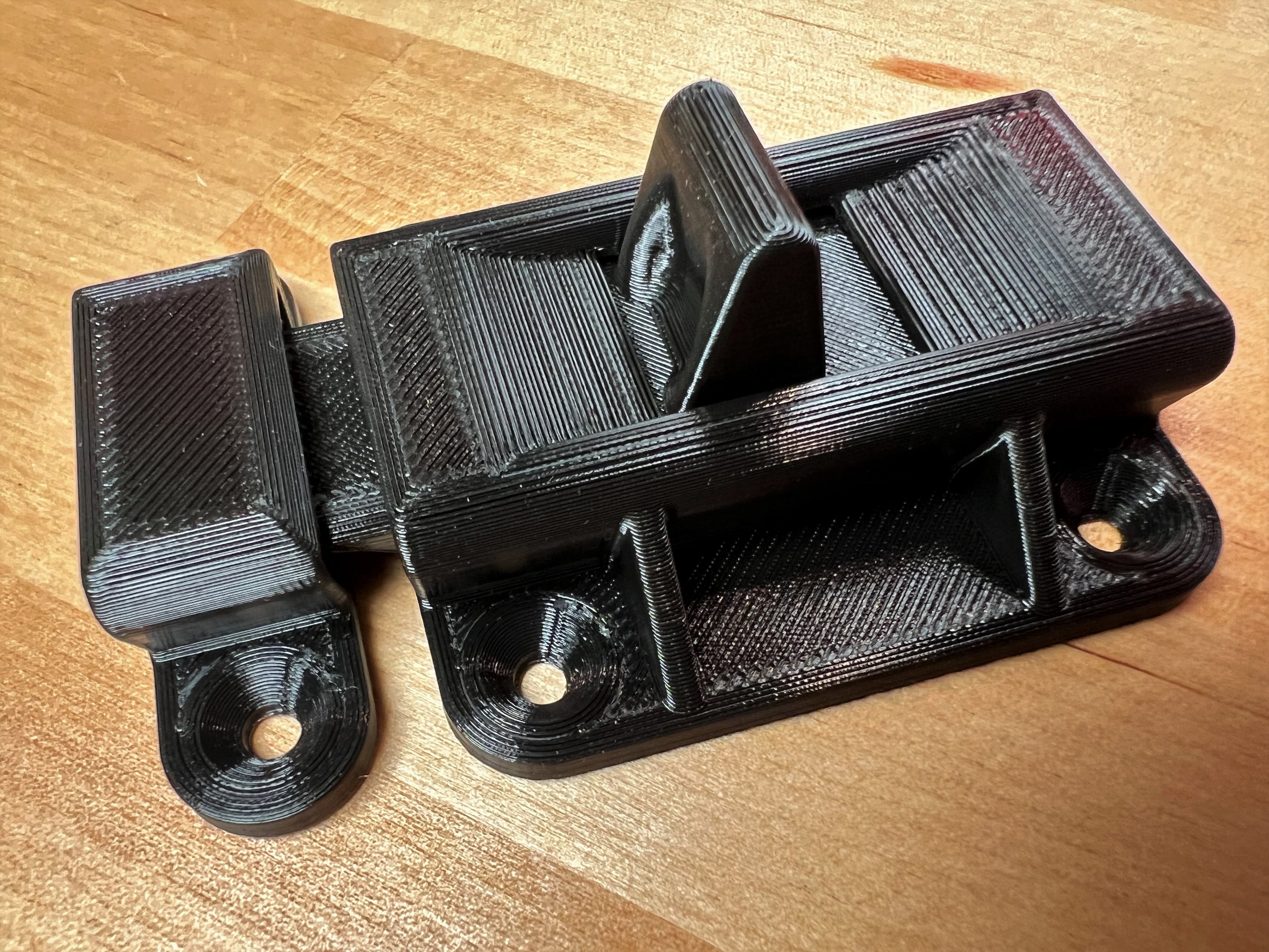 Spring Loaded Slide Bolt Latch 3d model
