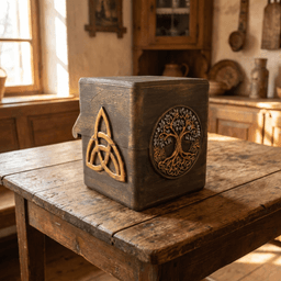 Celtic Tree of Life Cube Box 3d model